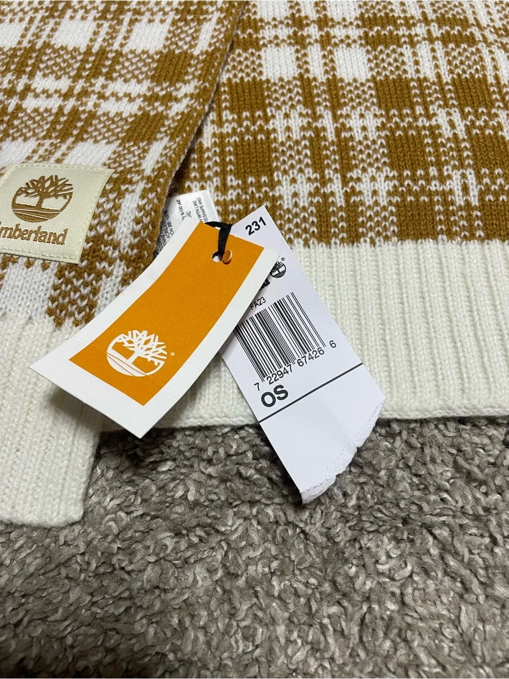 NWT Timberland Plaid Scarf